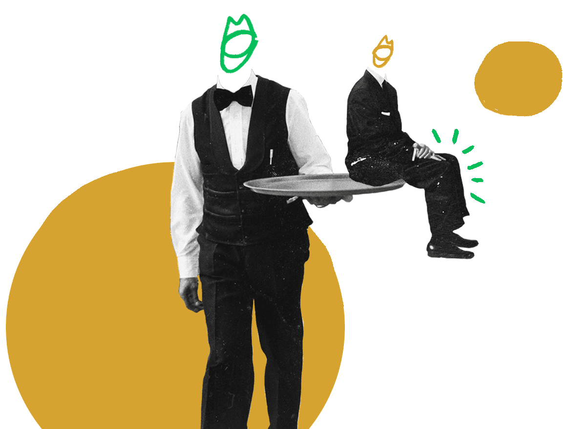 Mitarbeiterbindung und Mitarbeitererfolg. Ein Mitarbeiter hebt einen glücklichen Kollegen hoch